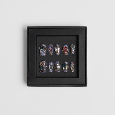 Jewel Box Multicolor crystal jewel nails